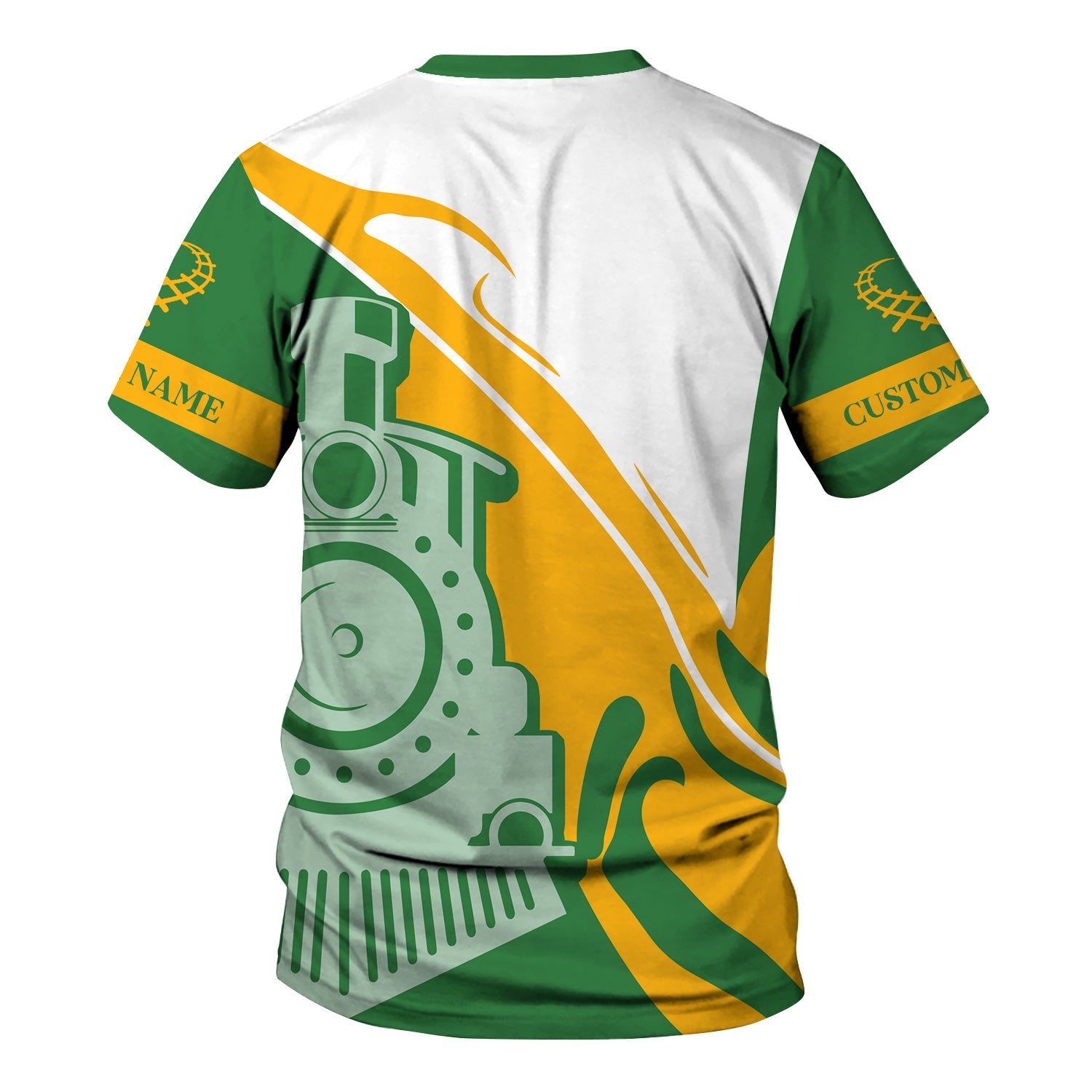 Railspirit Personalized Burlington Northern Railroad T-Shirt Flame-Inspired Style Shirt Gift Idea For Train Lovers