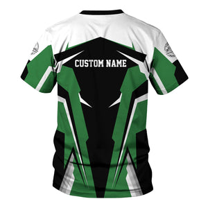 Railspirit Personalized Burlington Northern Railroad T Shirt Strong Line Style Train Unisex Shirt All Over Print