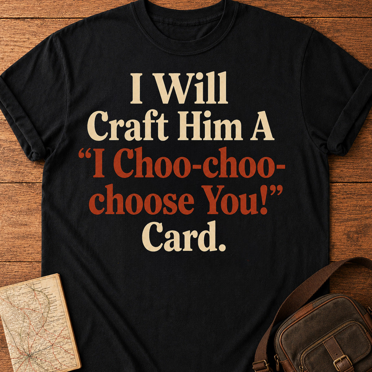 Choo-Choo Love Typography T-Shirt