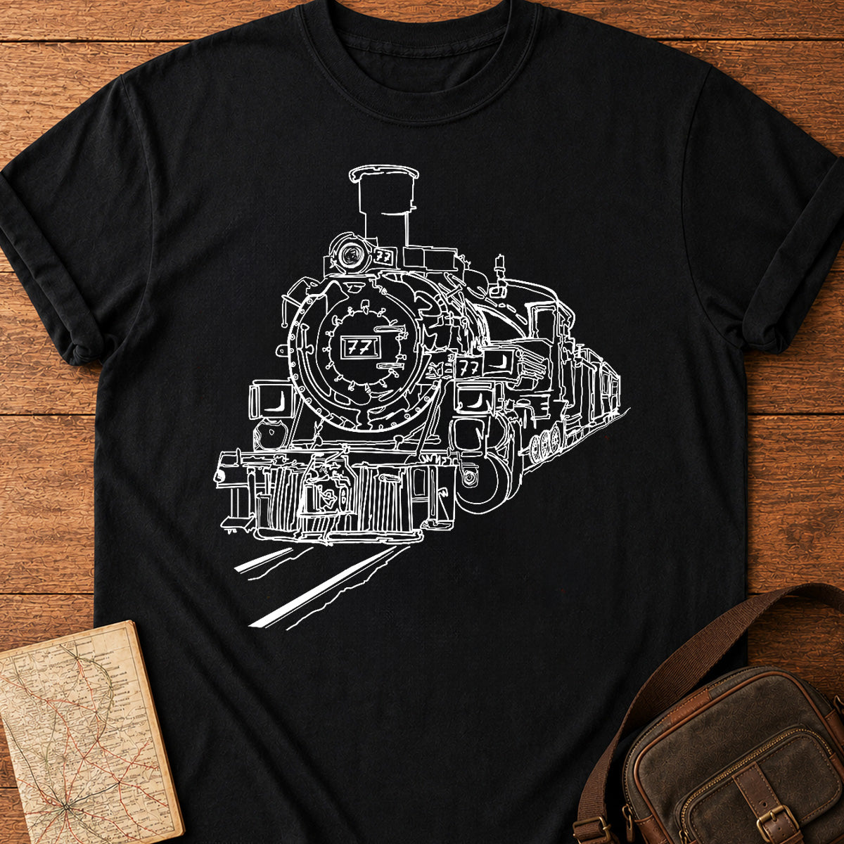 Vintage Steam Locomotive T-shirt