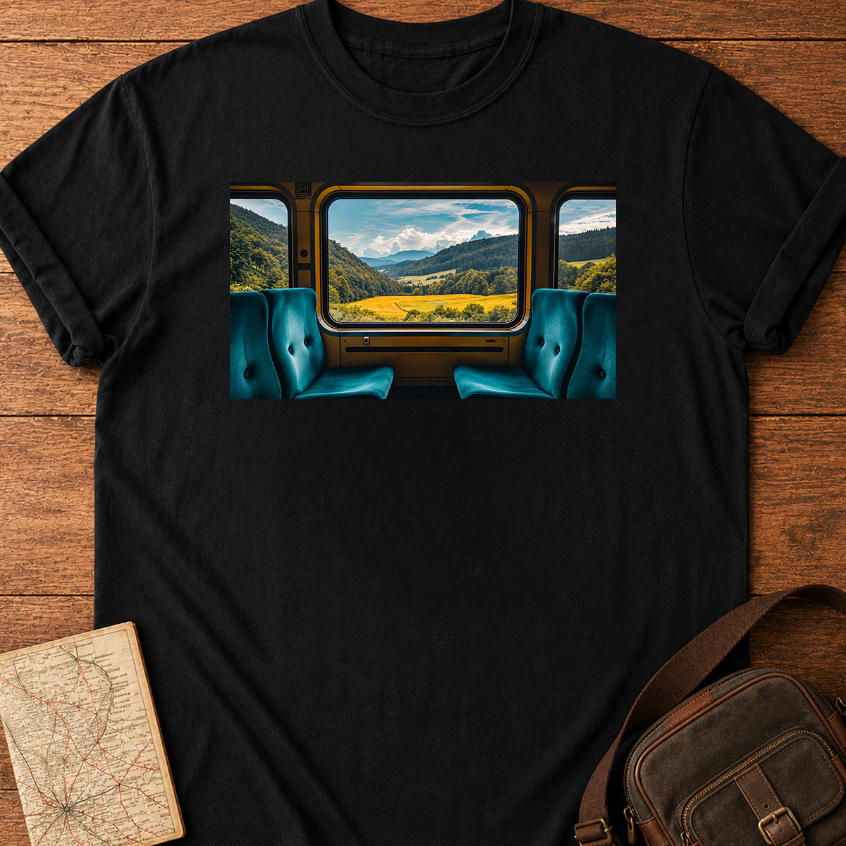 Vintage Locomotive View T-shirt