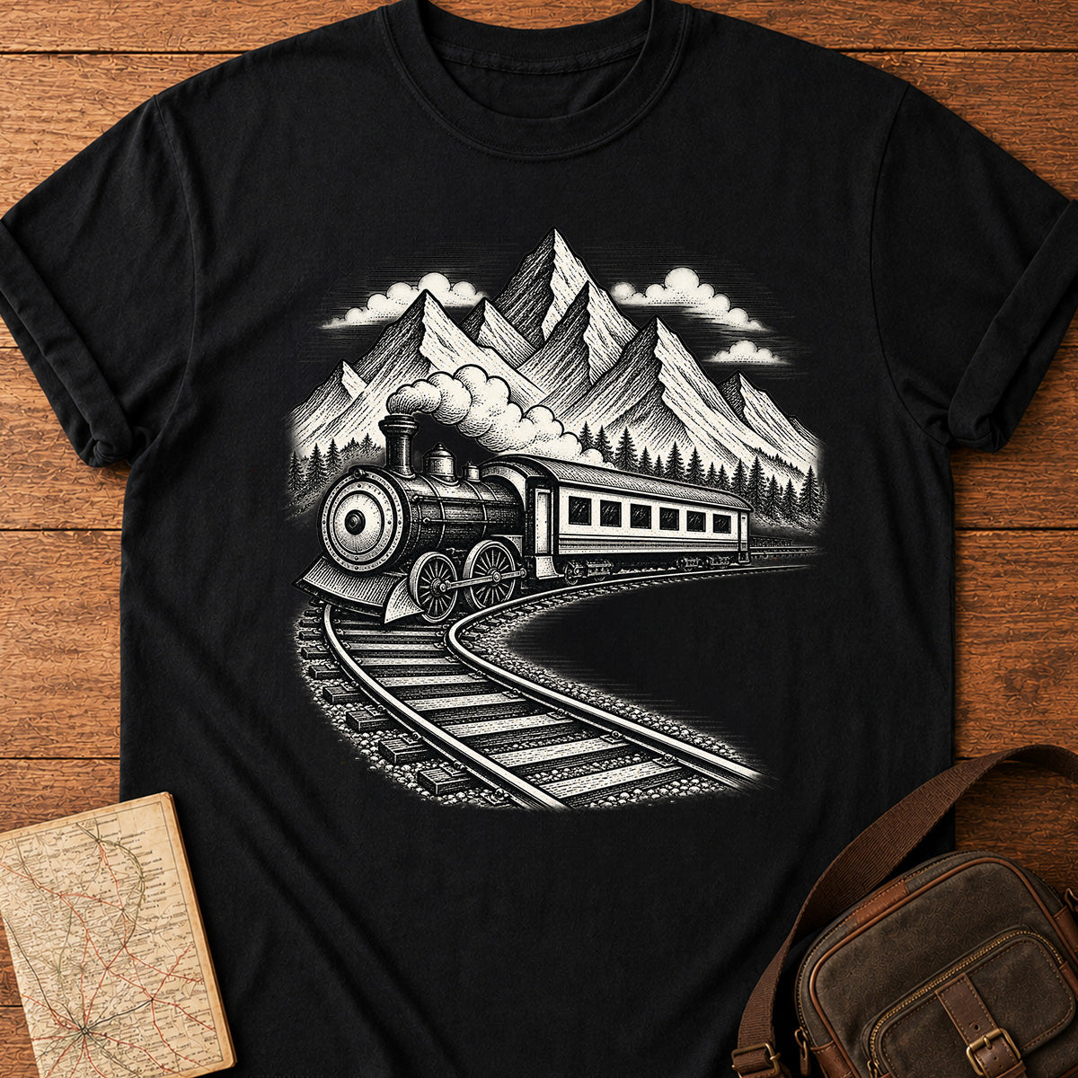 Mountain Steam Train T-Shirt