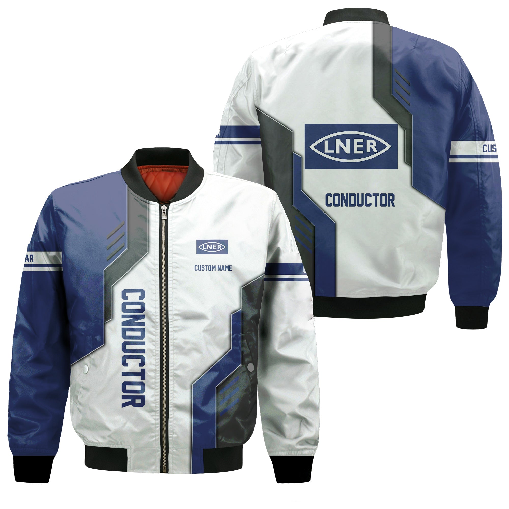 Railspirit Personalized London and North Eastern Railway Bomber Jacket Unique Railway Style with Custom Job Train Jacket