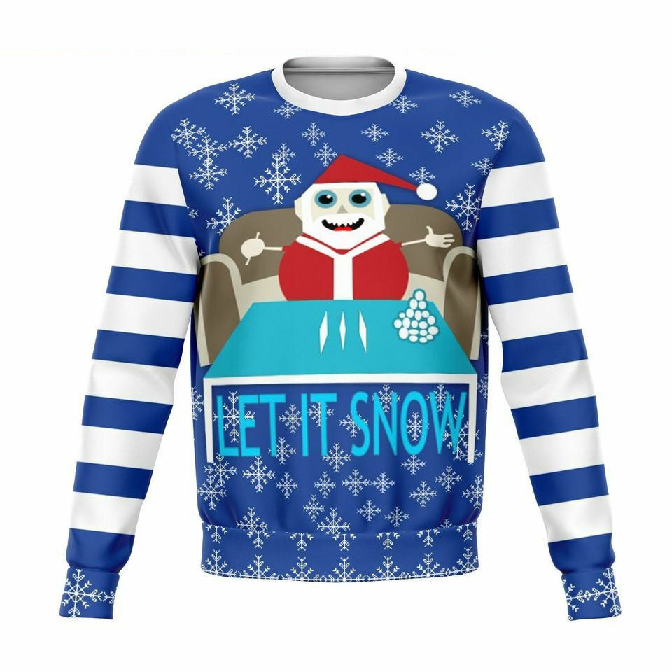 Let It Snow Offensive Christmas Sweater- 2024 Ugly Christmas Sweater, Ugly Christmas Sweater Ideas, Jumper, For Men And Women