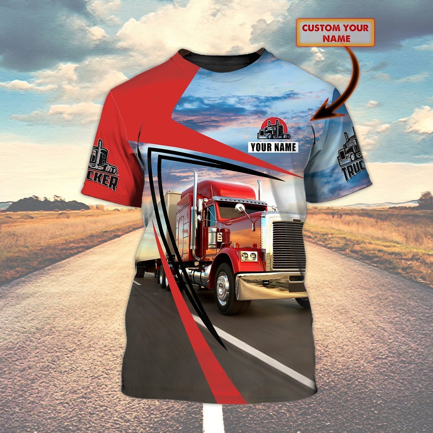 Personalized Cool Trucker T Shirt, Shirt For Trucker Man Trucking Gift, Shirt For Man & Women
