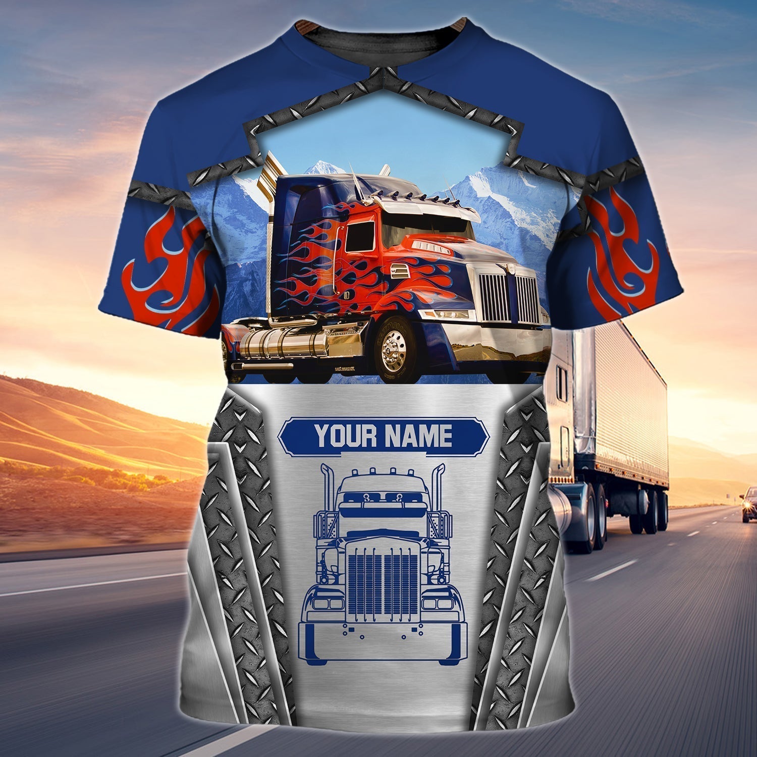 Custom 3D Trucker Shirt, I Stop When I'm Done Trucking Shirts For Men, Shirt Gift For Trucker