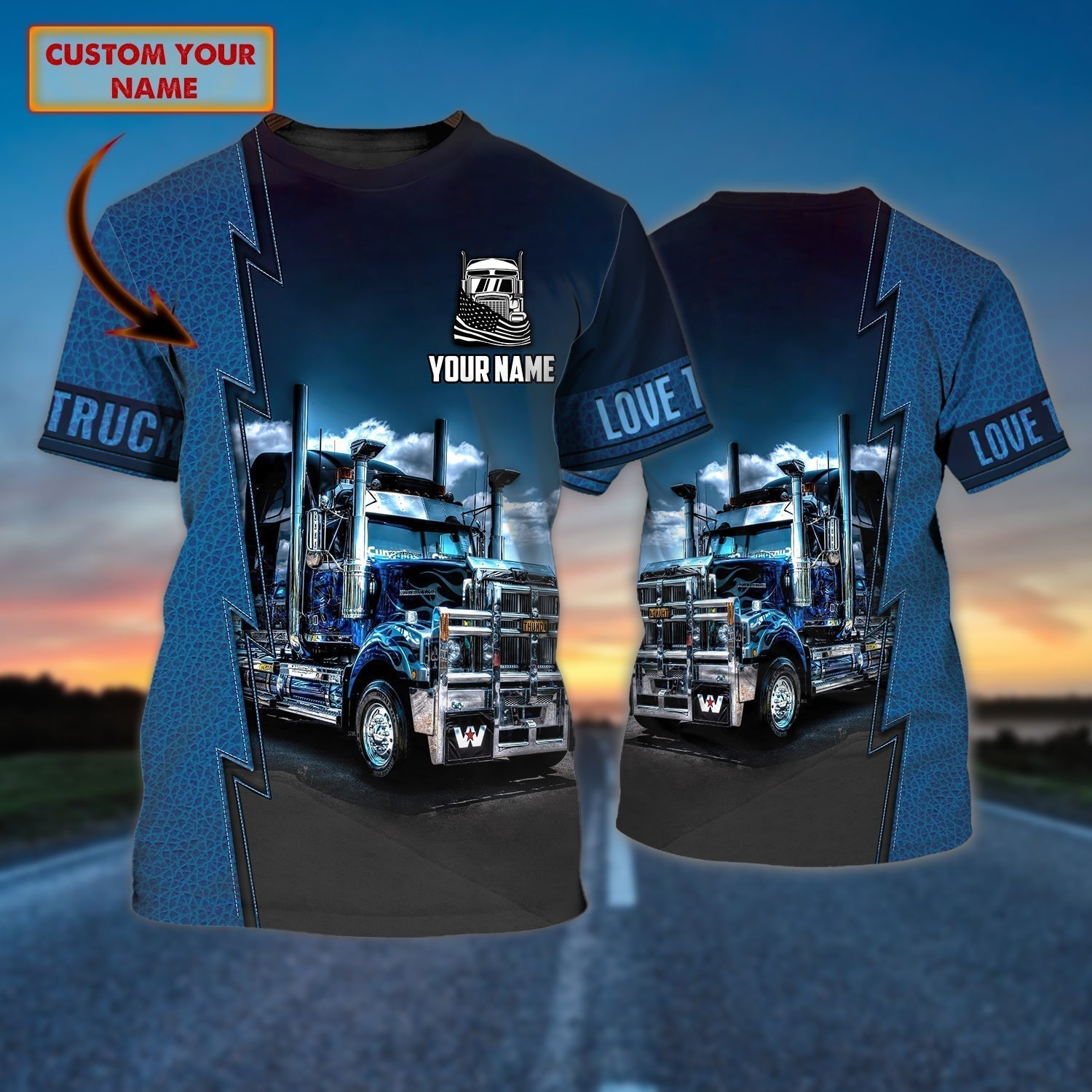 Custom Truck Driver T Shirt, Best Gift For Trucker Men Women To My Trucker Husband