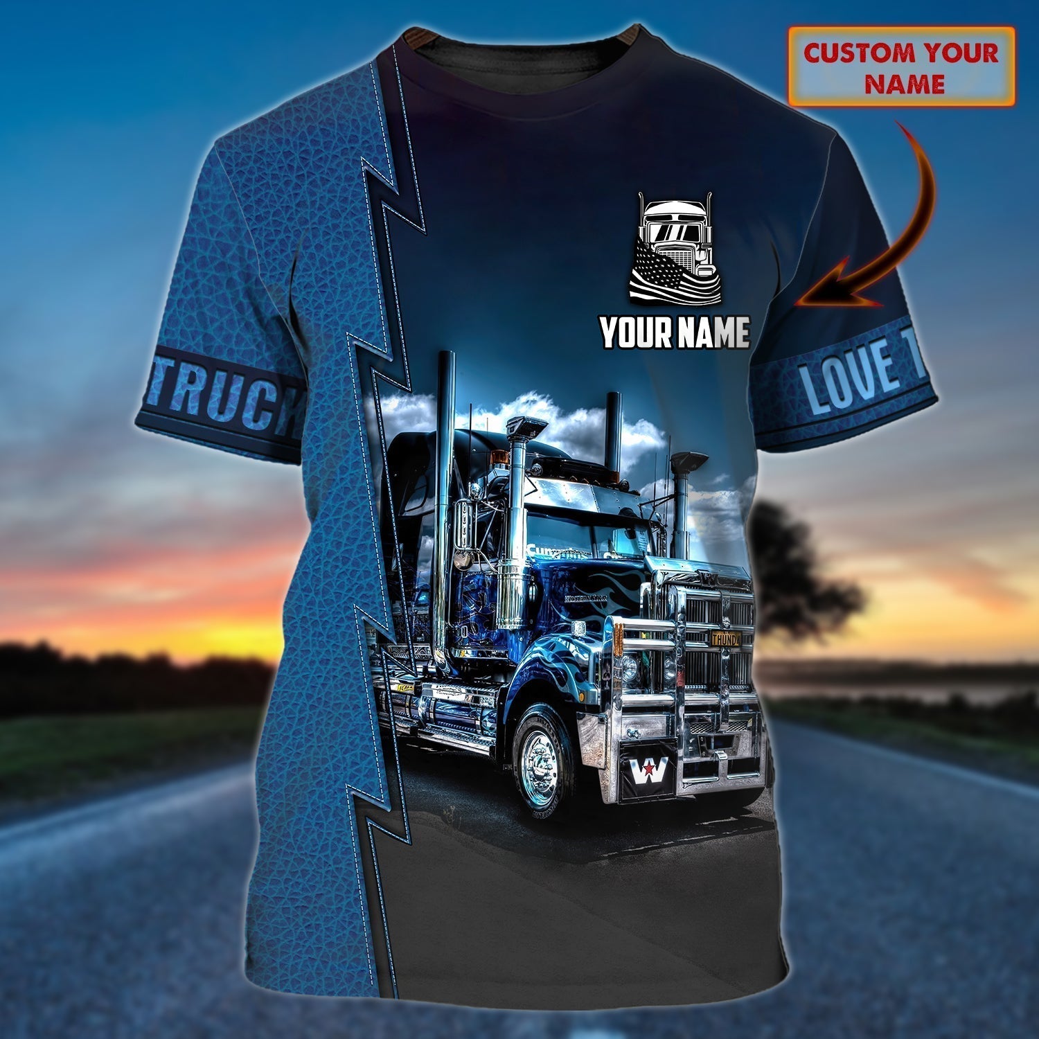 Custom Truck Driver T Shirt, Best Gift For Trucker Men Women To My Trucker Husband