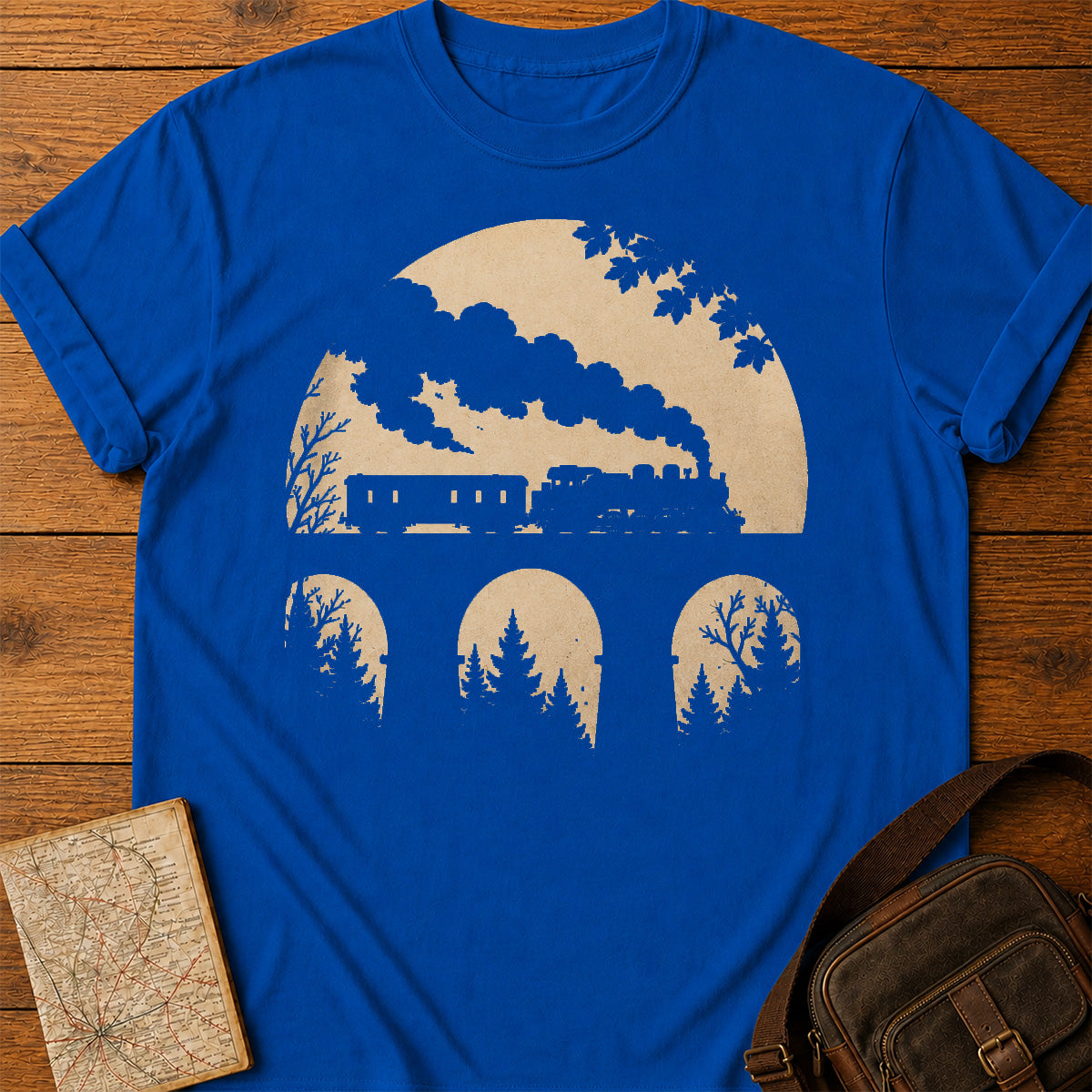 Steam Train Silhouette T-Shirt