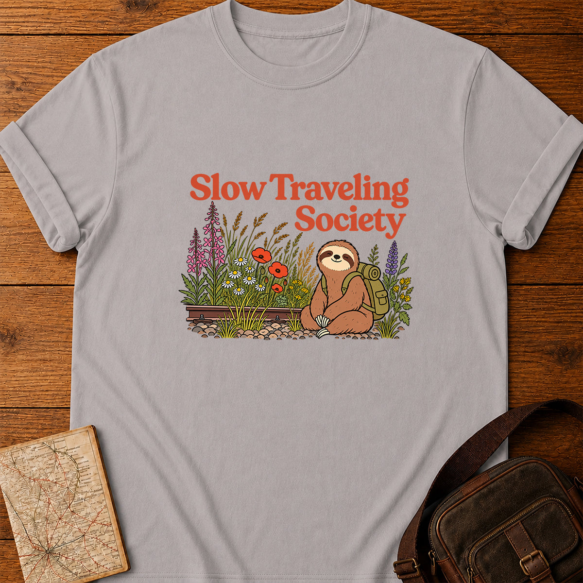 Slow Traveling Society Sloth T-shirt