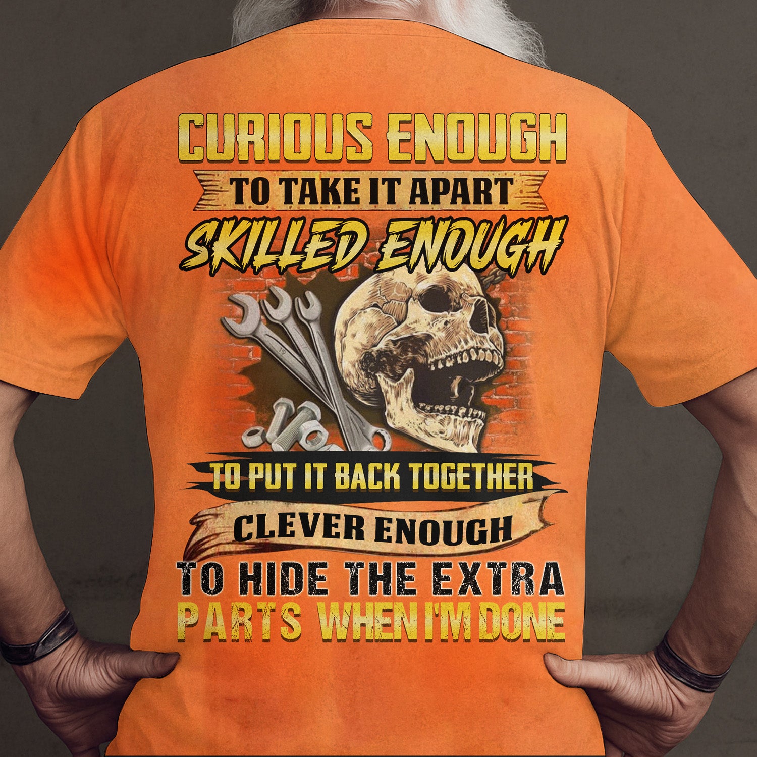 Curious Enough To Take It Apart Mechanic Shirt, Funny Mechanic Work Shirt for Car Guys, Garage Lovers & Auto Repair Gift