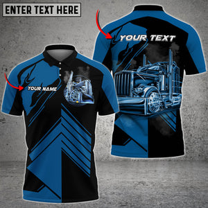 Personalized Name Shirt Truck Flame Smoke Multicolor, For Truck Driver, Gift For Men & Women