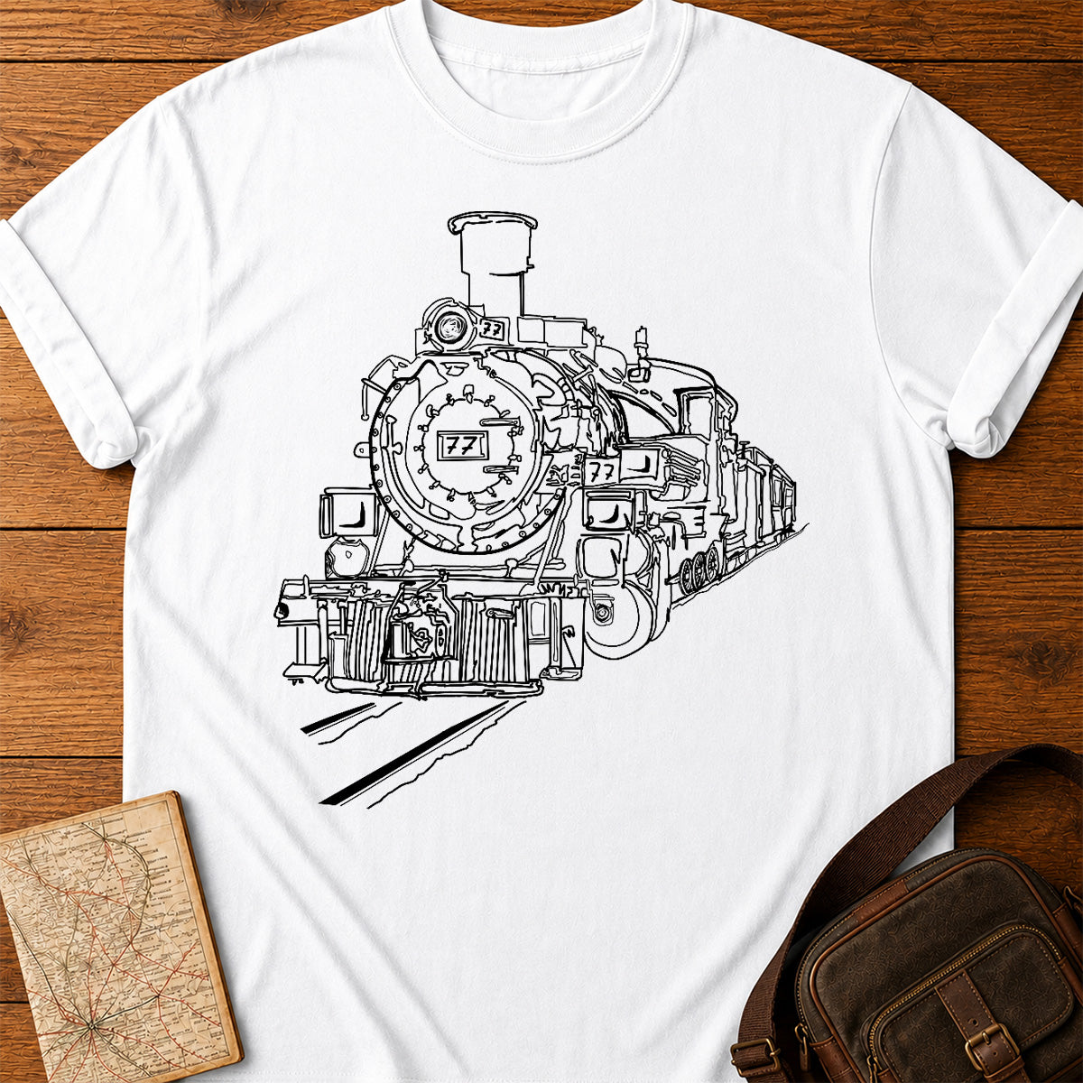 Vintage Steam Locomotive T-shirt