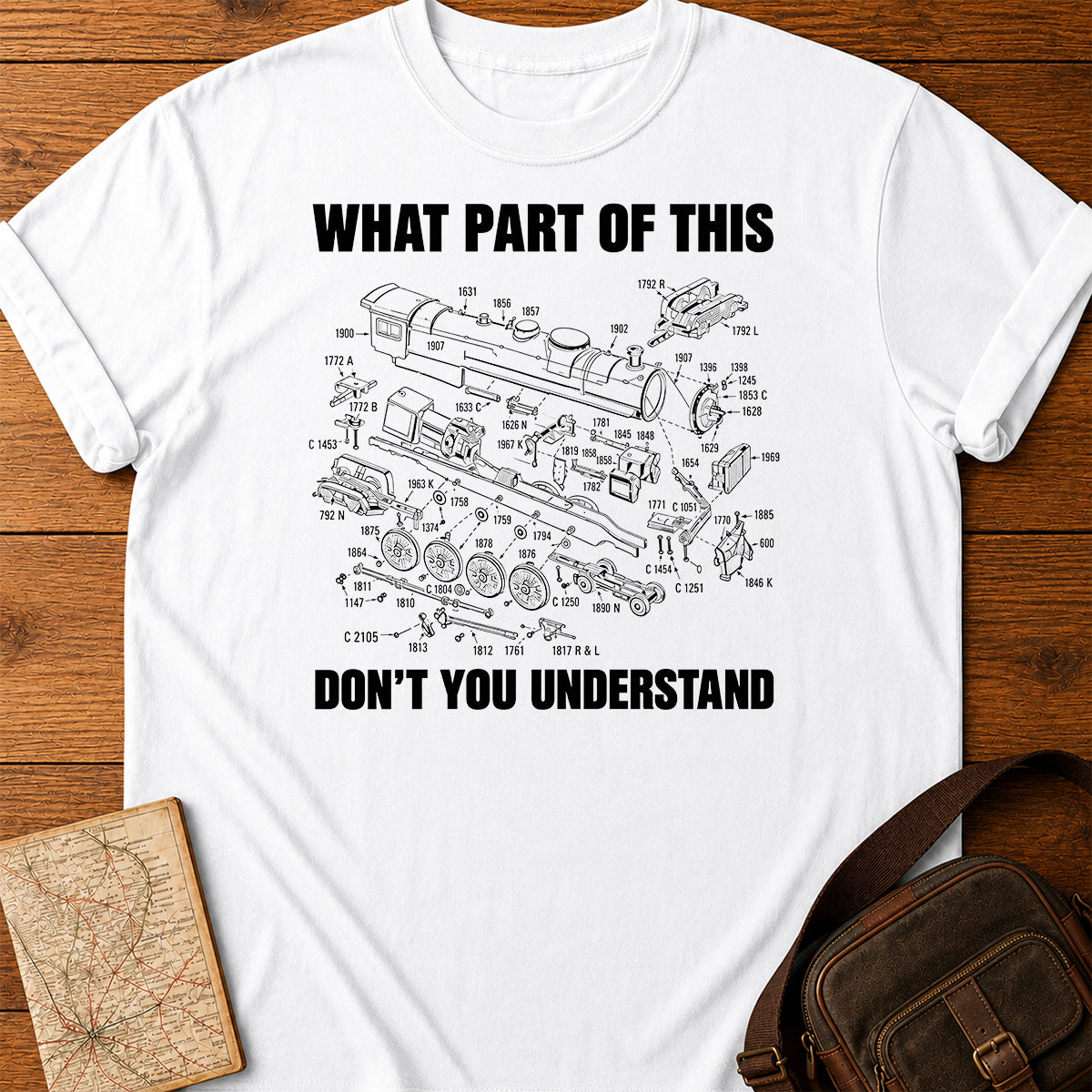 Steam Train Anatomy T-Shirt