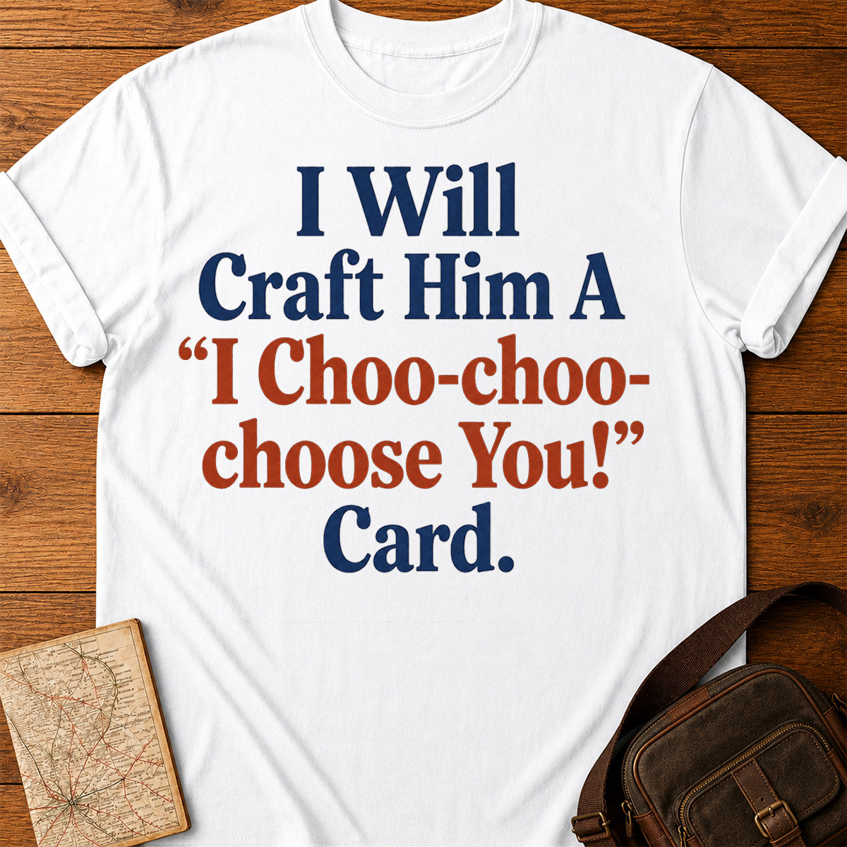 Choo-Choo Love Typography T-Shirt