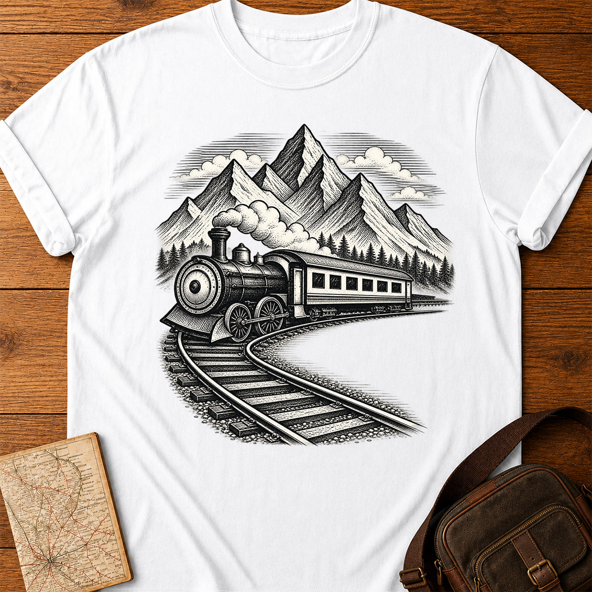 Mountain Steam Train T-Shirt