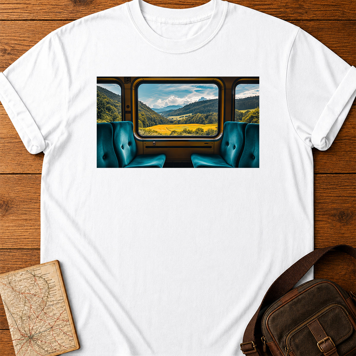 Vintage Locomotive View T-shirt