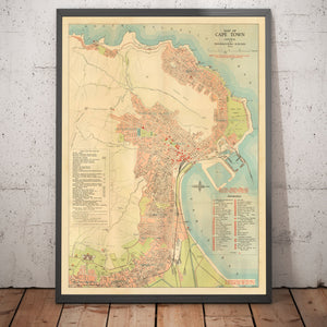 Old Map of Cape Town, 1935 by South African Railways - Mother City, Clifton, Camp Bay, Sea Point