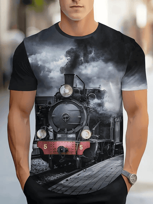 Railspirit Unique Vintage Train Unisex T Shirt All Over Print