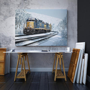 Csx Single Canvas Rectangle Csx Transportation 04208 Wrapped Canvas 16x24