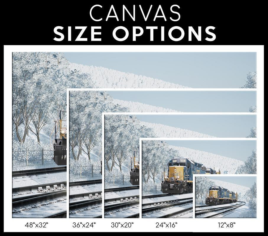 Csx Single Canvas Rectangle Csx Transportation 04208 Wrapped Canvas 20x30