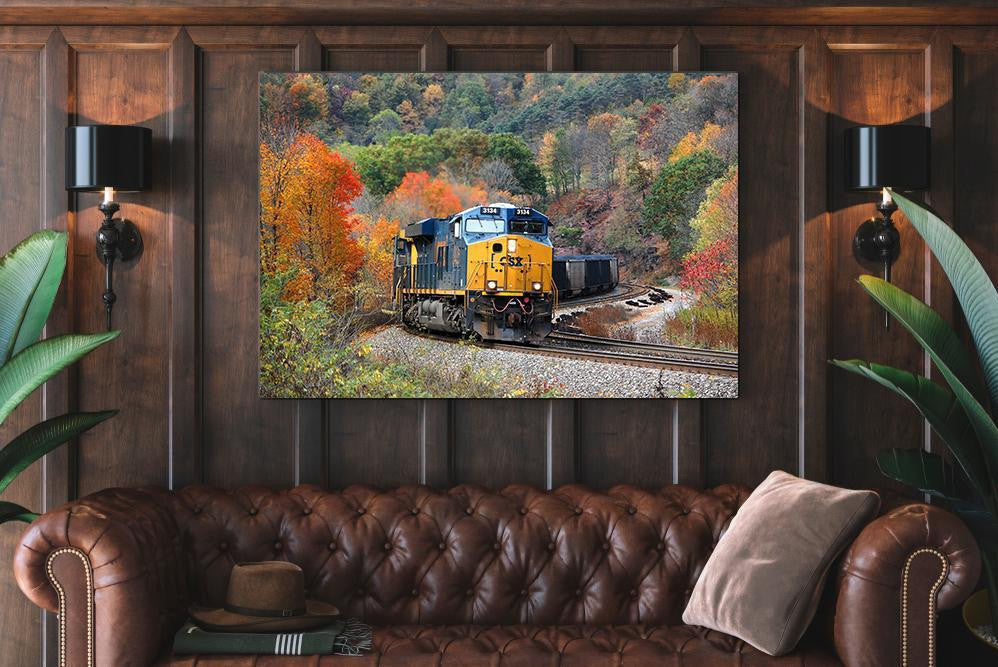 Csx Single Canvas Rectangle Csx Transportation 04209 Wrapped Canvas 8x10