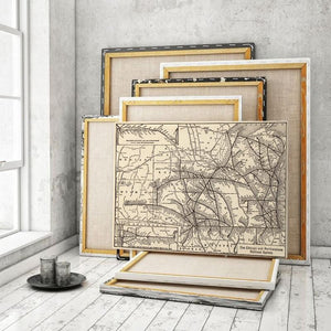 Chicago Single Canvas Rectangle Antique Chicago And Northwestern Railway Map Chicago St Paul Minneapolis Omaha Railway Map 04866 Wrapped Canvas 12x16