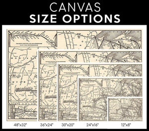 Chicago Single Canvas Rectangle Antique Chicago And Northwestern Railway Map Chicago St Paul Minneapolis Omaha Railway Map 04866 Wrapped Canvas 20x30