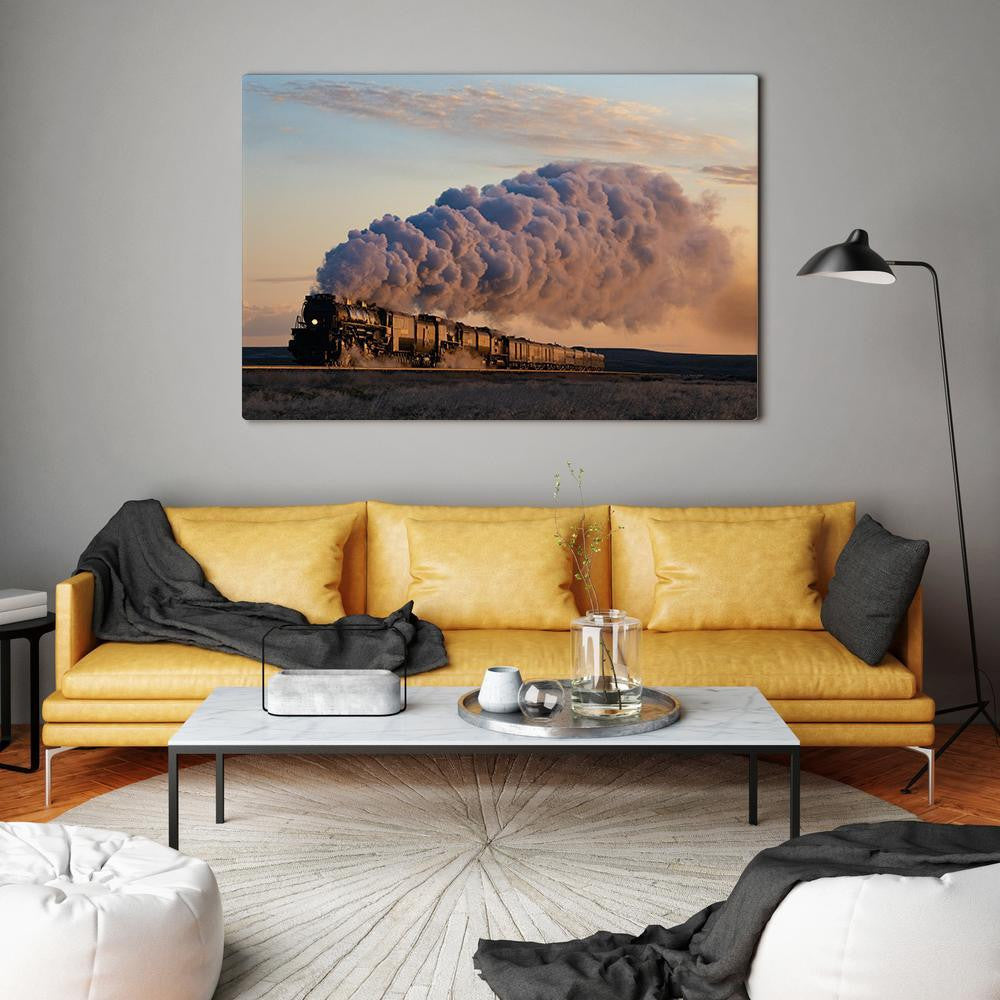 Railway Single Canvas Rectangle Union Pacific Big Boy 4014 04031 Wrapped Canvas 12x16