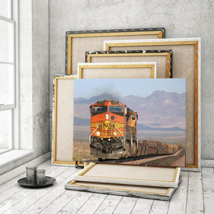 Santafe Single Canvas Rectangle Santa Fe Railroad 04198 Wrapped Canvas 12x16