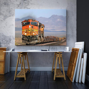 Santafe Single Canvas Rectangle Santa Fe Railroad 04198 Wrapped Canvas 16x24