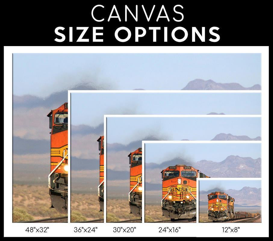 Santafe Single Canvas Rectangle Santa Fe Railroad 04198 Wrapped Canvas 20x30