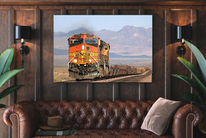Santafe Single Canvas Rectangle Santa Fe Railroad 04198 Wrapped Canvas 8x10