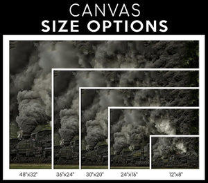 Locomotive Single Canvas Rectangle Old Locomotive Train On The Western Maryland Scenic Railroad 04159 Wrapped Canvas 20x30