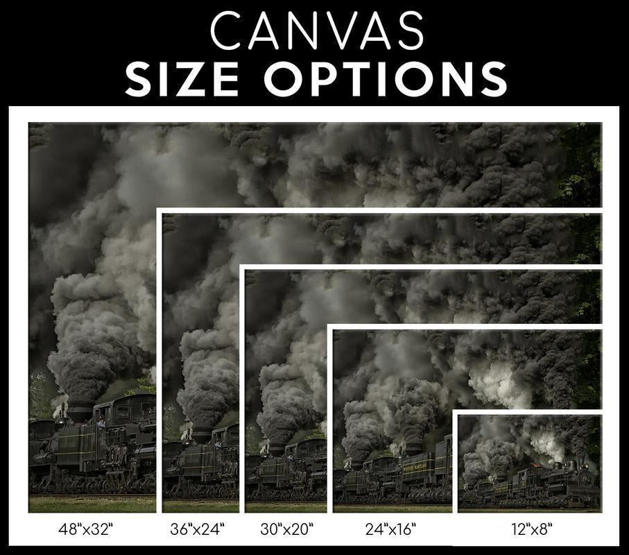 Locomotive Single Canvas Rectangle Old Locomotive Train On The Western Maryland Scenic Railroad 04159 Wrapped Canvas 20x30