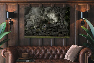 Locomotive Single Canvas Rectangle Old Locomotive Train On The Western Maryland Scenic Railroad 04159 Wrapped Canvas 8x10