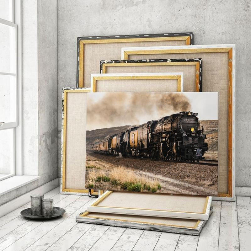 Railway Single Canvas Rectangle Union Pacific Big Boy 4014 04071 Wrapped Canvas 12x16