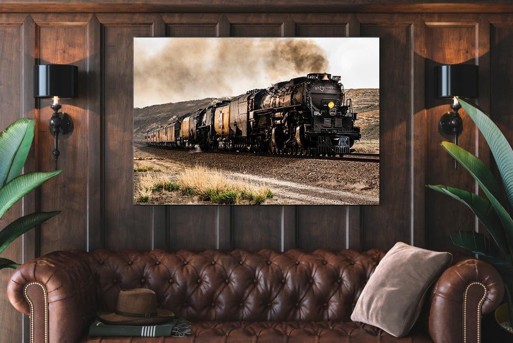Railway Single Canvas Rectangle Union Pacific Big Boy 4014 04071 Wrapped Canvas 8x10
