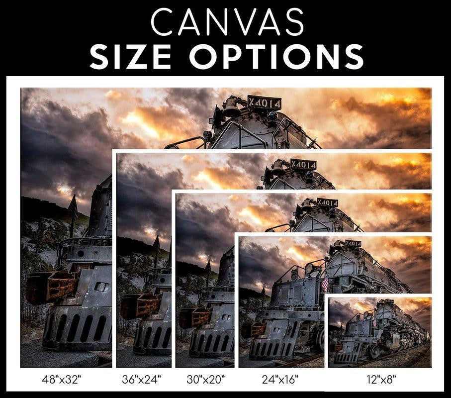 Railway Single Canvas Rectangle Union Pacific 4014 04134 Wrapped Canvas 20x30