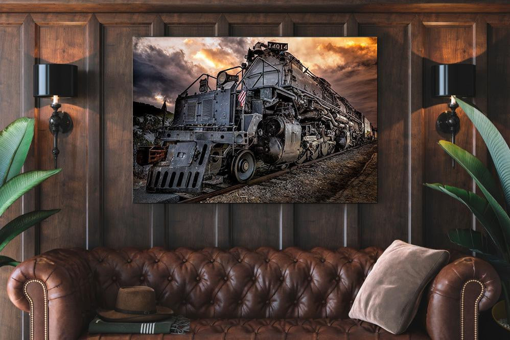 Railway Single Canvas Rectangle Union Pacific 4014 04134 Wrapped Canvas 8x10