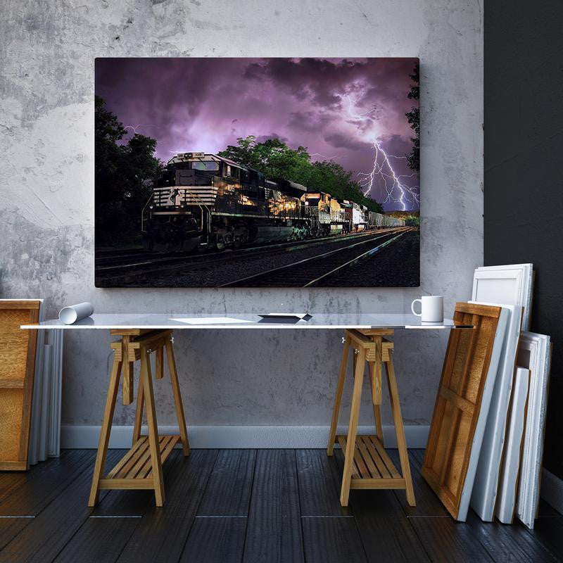 Ns Norfolk Single Canvas Rectangle Norfolk Southern Railway 04166 Wrapped Canvas 16x24