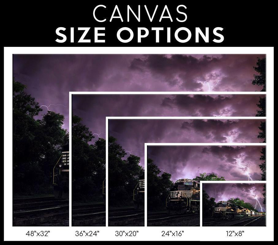 Ns Norfolk Single Canvas Rectangle Norfolk Southern Railway 04166 Wrapped Canvas 20x30