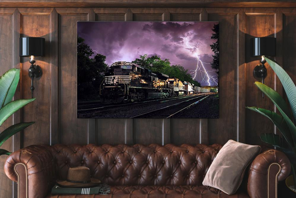Ns Norfolk Single Canvas Rectangle Norfolk Southern Railway 04166 Wrapped Canvas 8x10