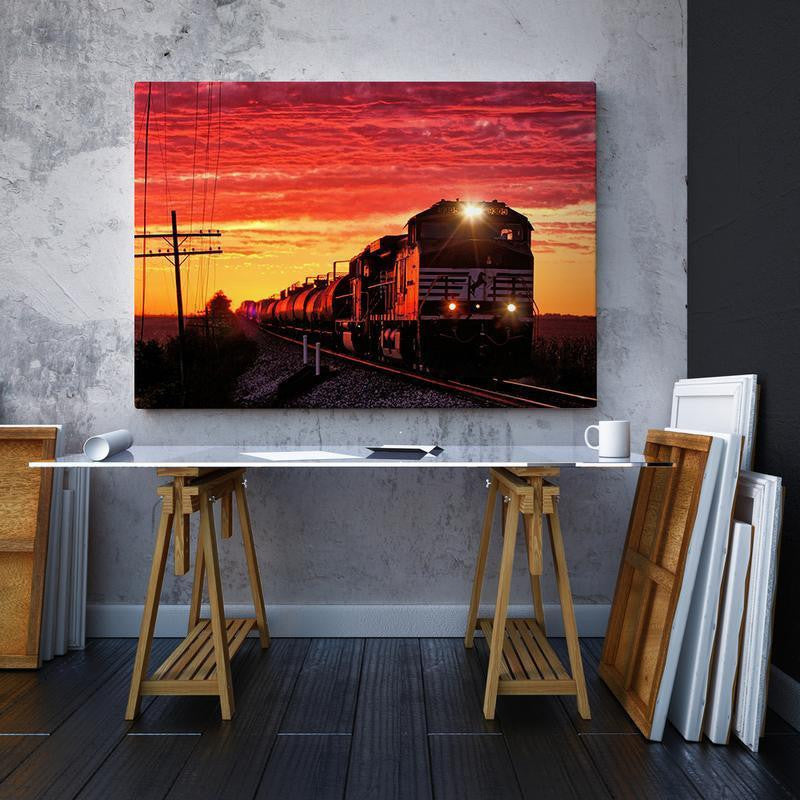 Ns Norfolk Single Canvas Rectangle Norfolk Southern Railway 04168 Wrapped Canvas 16x24