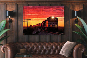 Ns Norfolk Single Canvas Rectangle Norfolk Southern Railway 04168 Wrapped Canvas 8x10