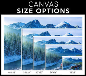 Railway Single Canvas Rectangle Railway 04165 Wrapped Canvas 20x30