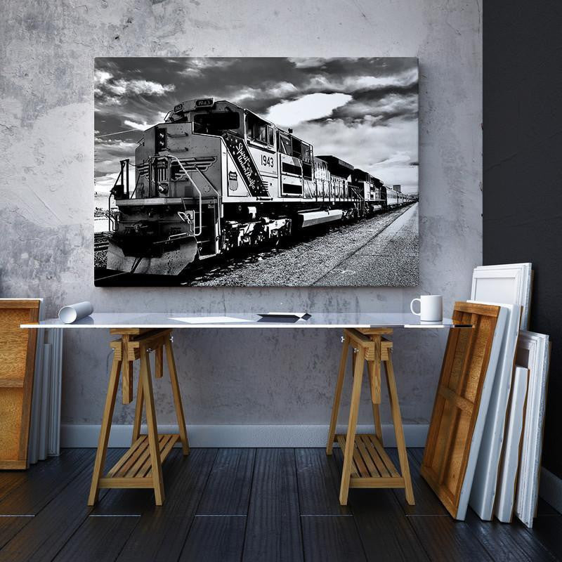 Unionpacific Single Canvas Rectangle Up Union Pacific Railroad 04865 Wrapped Canvas 16x24