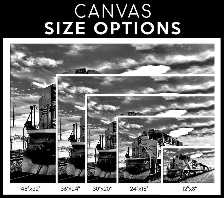 Unionpacific Single Canvas Rectangle Up Union Pacific Railroad 04865 Wrapped Canvas 20x30