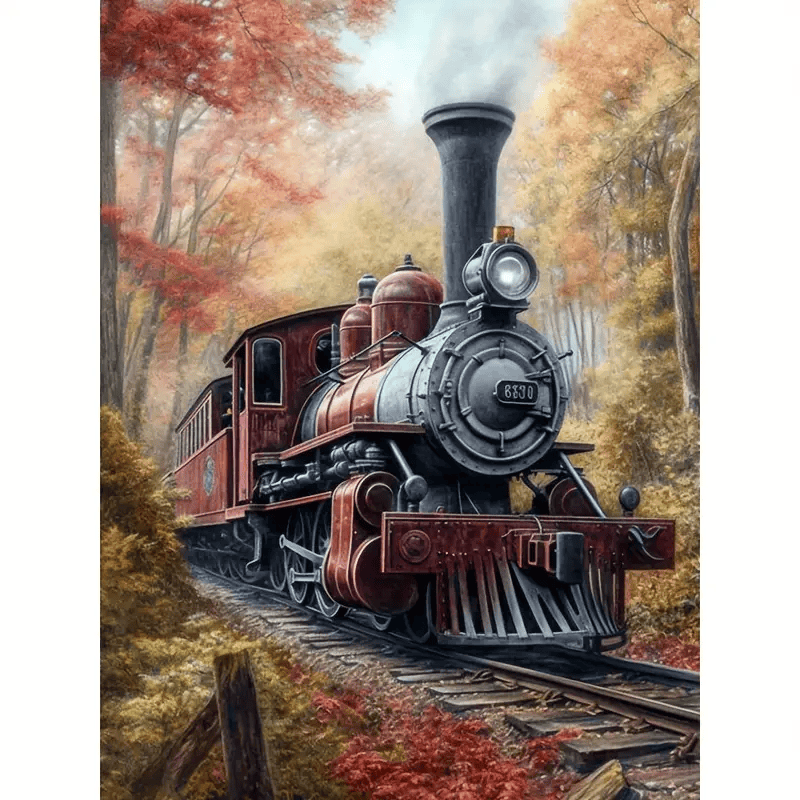 Railspirit Vintage Train Railway Poster Unique Wall Home Decor Canvas Holiday Gift