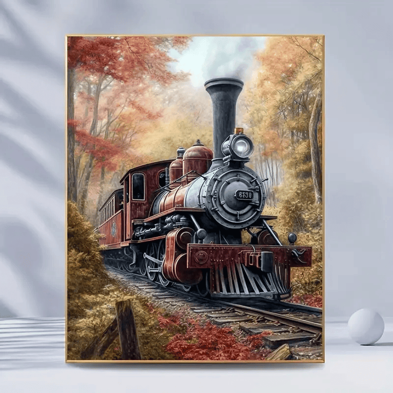 Railspirit Vintage Train Railway Poster Unique Wall Home Decor Canvas Holiday Gift